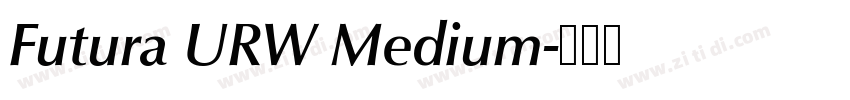 Futura URW Medium字体转换
